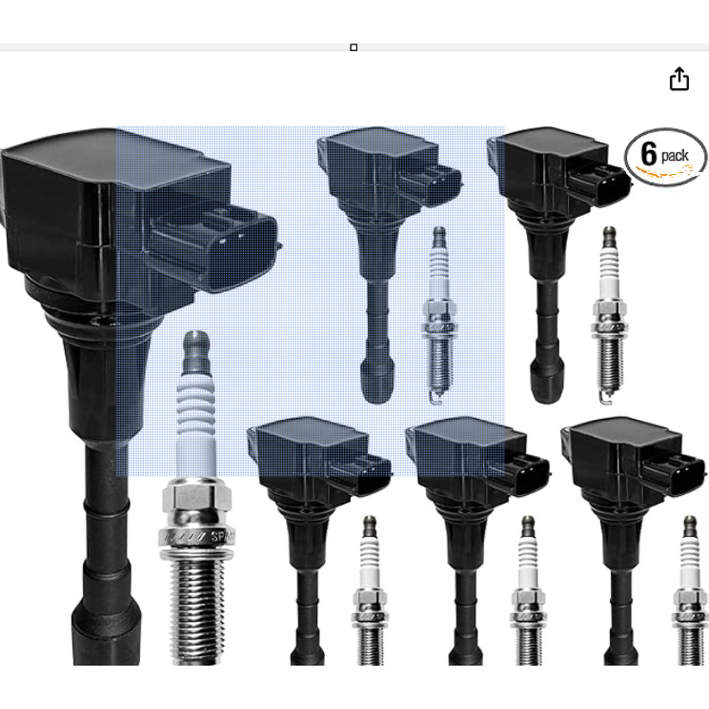 Ignition Coil & Spark Plug Set for 2007–2020 Nissan & Infiniti V6 3.5L
